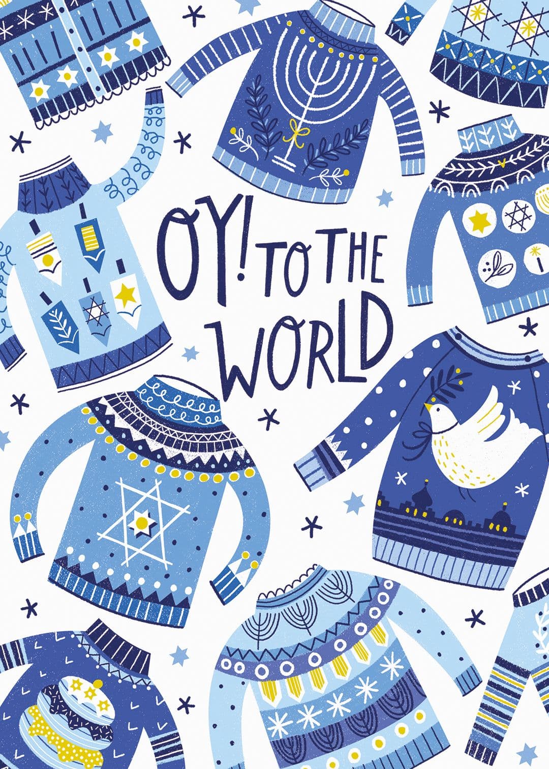Illustration of brk0229 a hanukkah oy to the world web