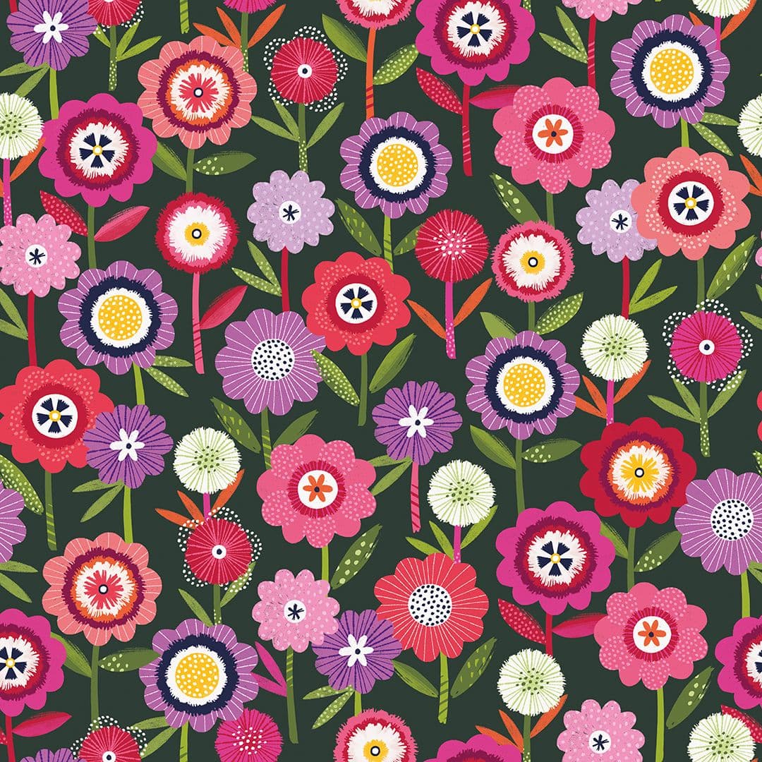 Illustration of brk0223 b summer garden dk green web