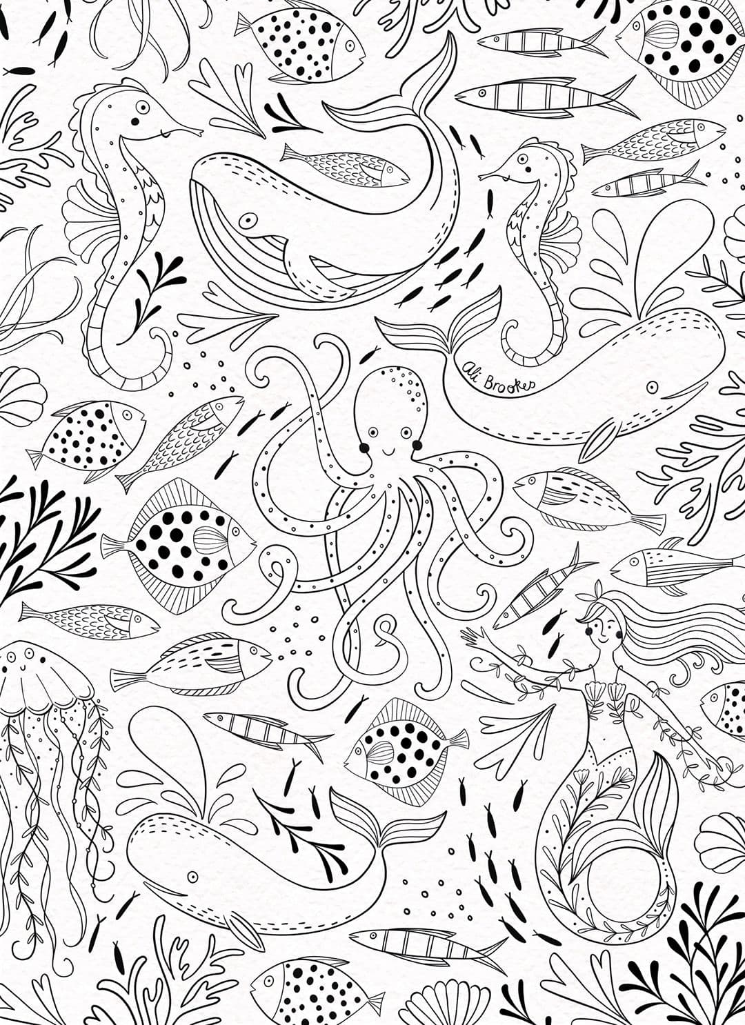 Illustration of brk underwater web